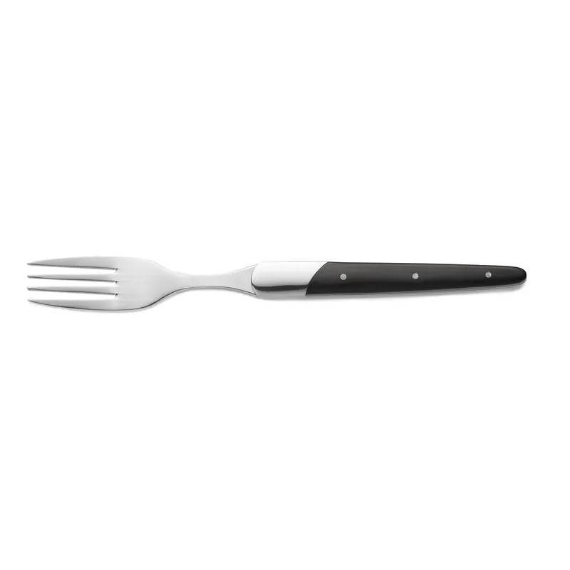 Bestseller Steakvork set CARLOS met zwart sandelhouten heft - set van 6 stuks - lemmetstaal 420 - hout