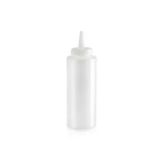 Plastic knijpfles 12 oz transparant Populair