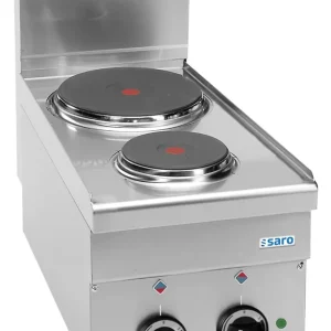 SARO Elektrisch fornuis 2 Velden,Tafelmodel 600Line,E26 Nieuw