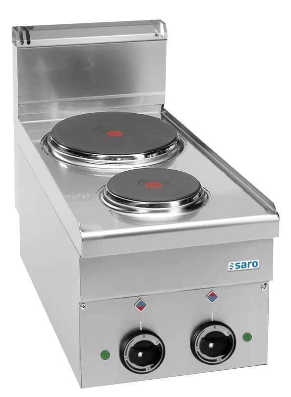 SARO Elektrisch fornuis 2 Velden,Tafelmodel 600Line,E26 Nieuw