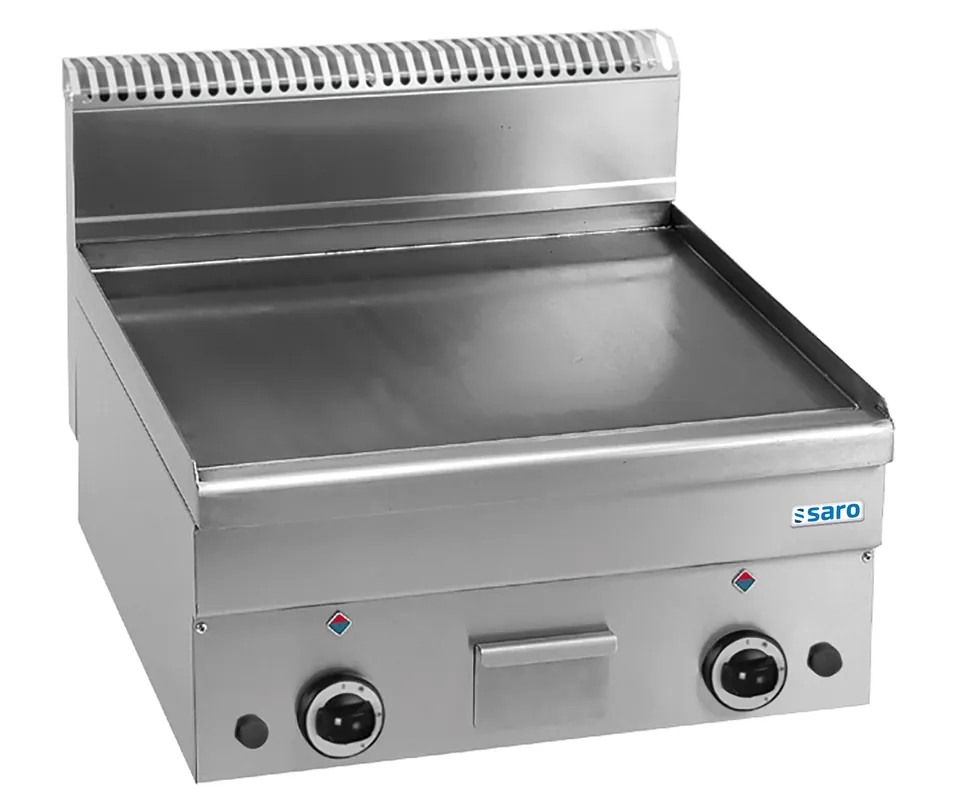 Uitverkoop SARO Gas Grillplaat Glad Tafel 600x600 GFT66L