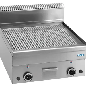 SARO Gas Grillplaat Geribbeld, 600x600, GFT66R Dagaanbieding
