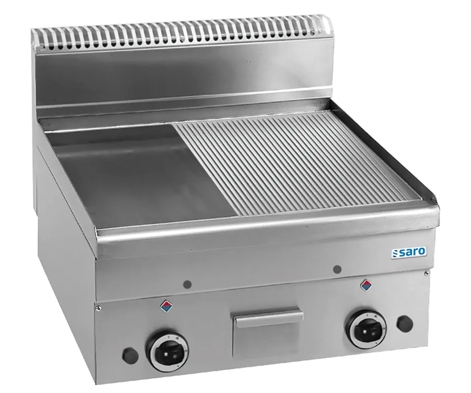 Koop Online SARO Gas Grill Plate 1/2 Smooth 1/2 Ribbed,GFT66LR