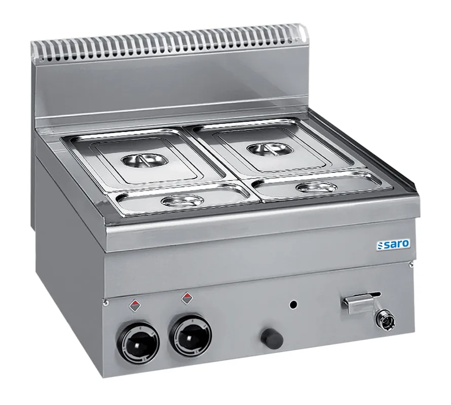 Gecertificeerd SARO Gas Bain-Marie 600 x 600 Model GBM66