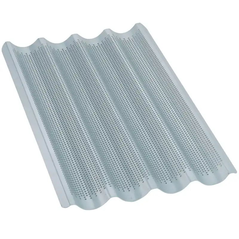 Weekendaanbieding Bakplaat GN 1/1 voor stokbrood, geperforeerd in aluminium