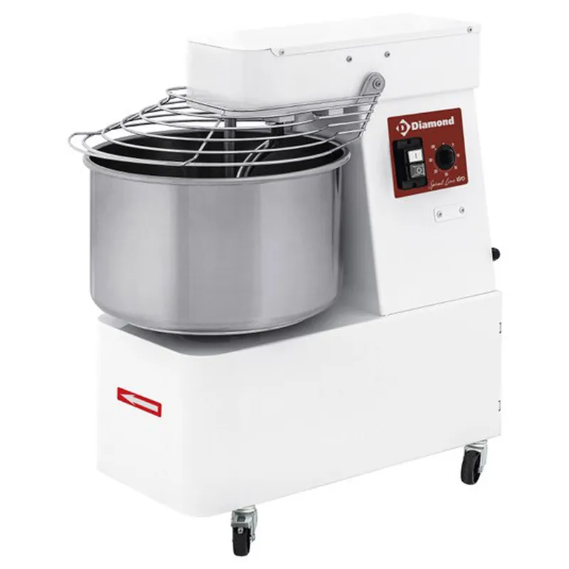 Aanbieding Spiraalkneder 10Liters, timer, op wielen