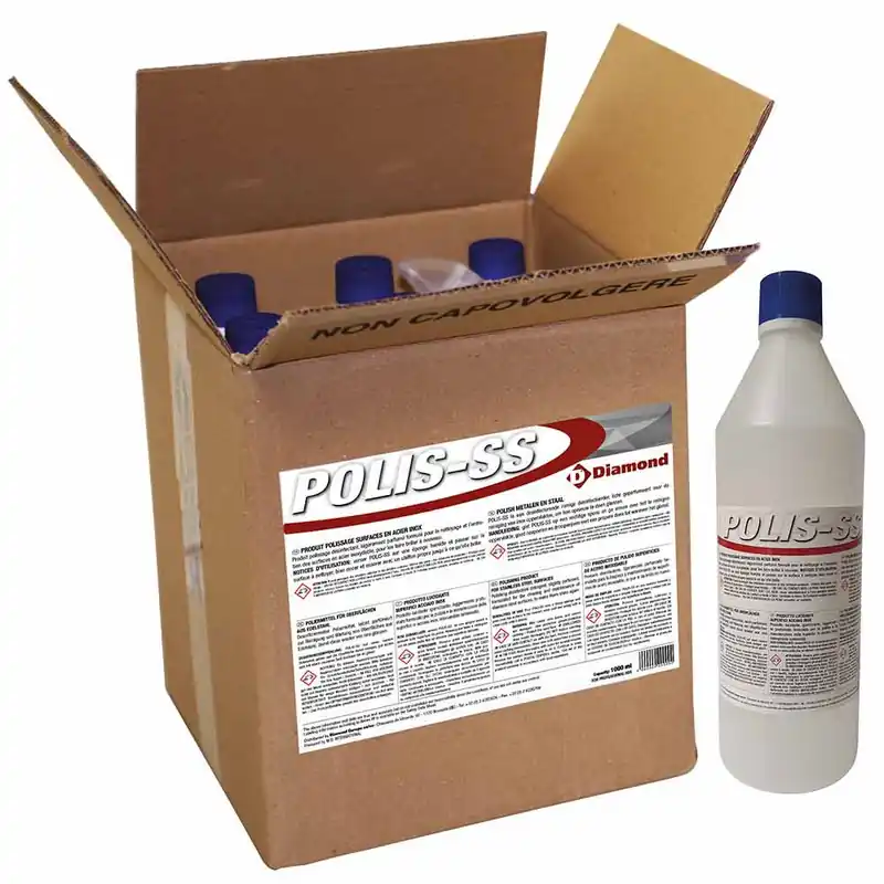 Polijstproduct voor RVS oppervlaktes 4 FL. x 1 KG Laatste Versie