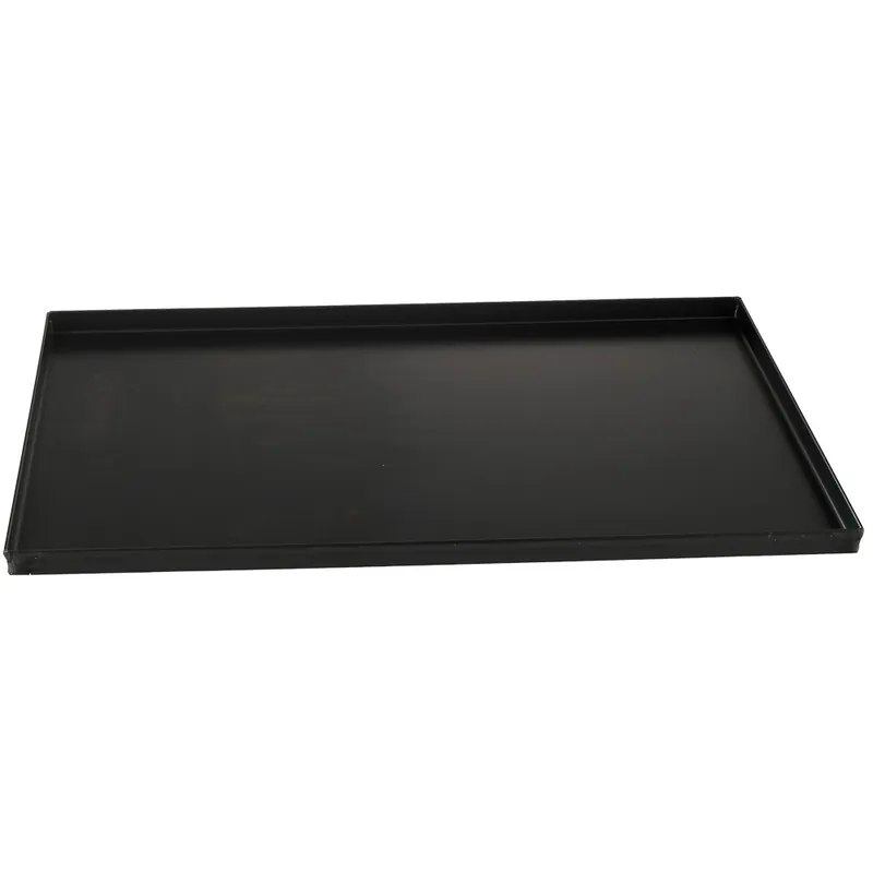 Zwarte stalen bakplaat 600x400, rechte rand 20 mm Direct Beschikbaar