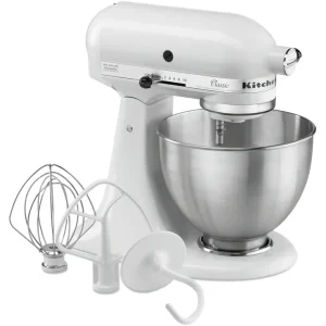 KitchenAid 5K45SSEWH, wit, 4,28L Nieuw