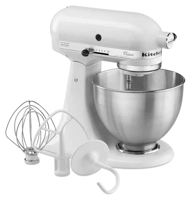 KitchenAid 5K45SSEWH, wit, 4,28L Nieuw