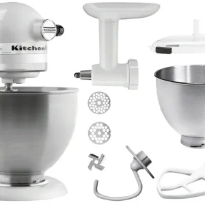 KitchenAid 5K45SSEWH, wit, 4,28L Koopje