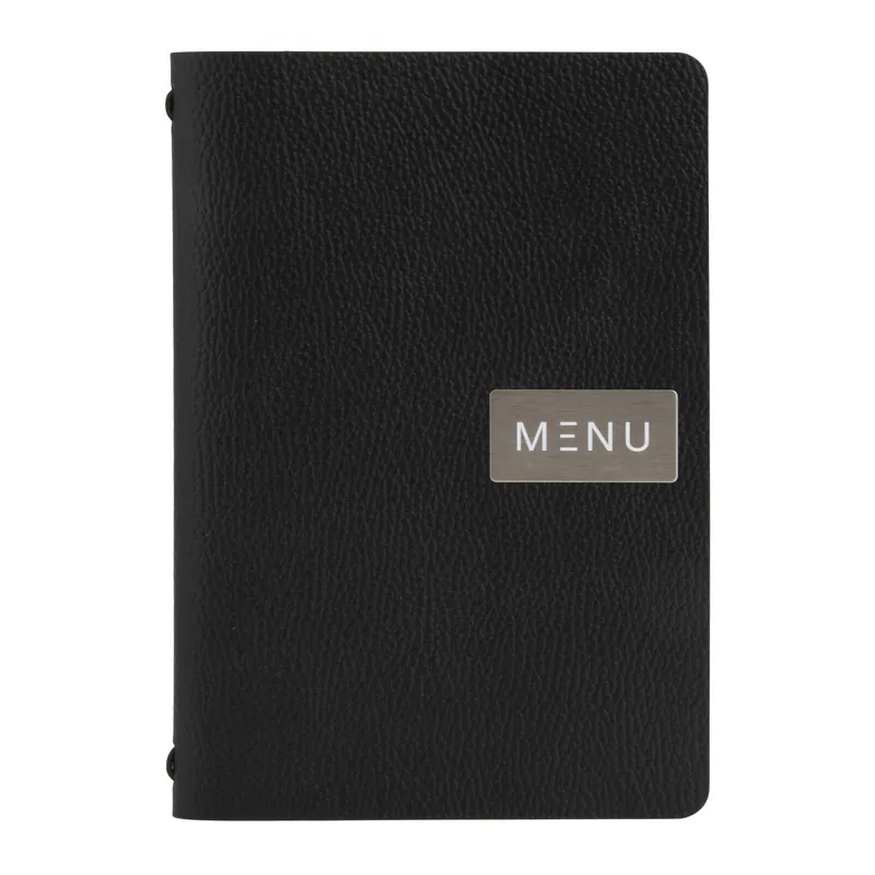 A5 Raw Lederen Menukaart In Zwart Shop Nu