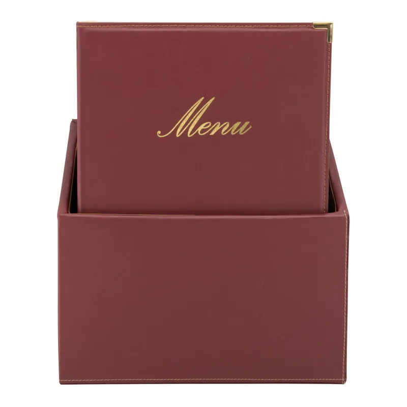A4 Klassieke Menubox In Wijnrood Weekendaanbieding