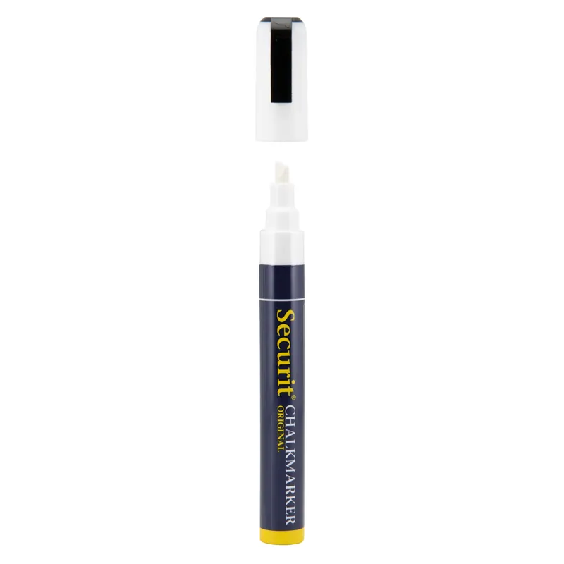 Laatste Versie Originele Krijtstift Met Gebeitelde Punt In Wit 2-6 mm