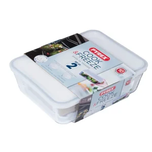 Express Levering Ovenschaal met deksel Cook&Freez 25 x 19 x 8 cm 2.6 + 1.5 Liter