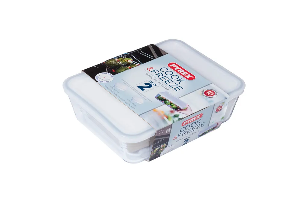 Express Levering Ovenschaal met deksel Cook&Freez 25 x 19 x 8 cm 2.6 + 1.5 Liter