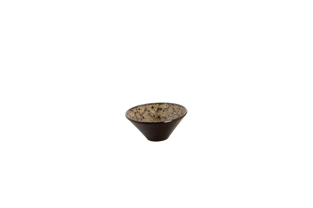 Finale Uitverkoop Schaal Sabana 10 cm 10 cl Bruin Wit Stoneware