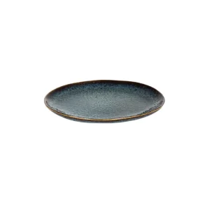 Bord Eccentric 22 cm Blauw Stoneware Shop Nu
