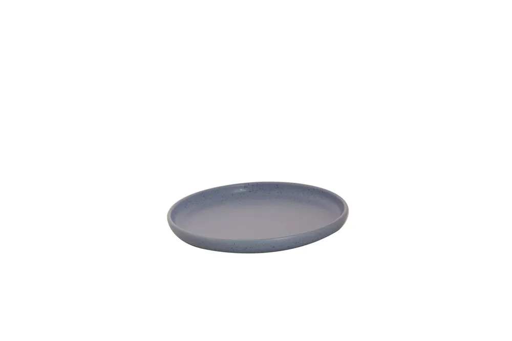 Hoge Kwaliteit Bord Sandy Loam 22 cm Blauw Stoneware