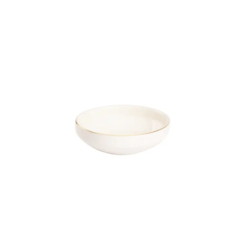 Aanbieding Schaal Ligne D'or 15 cm Wit Goud Porselein