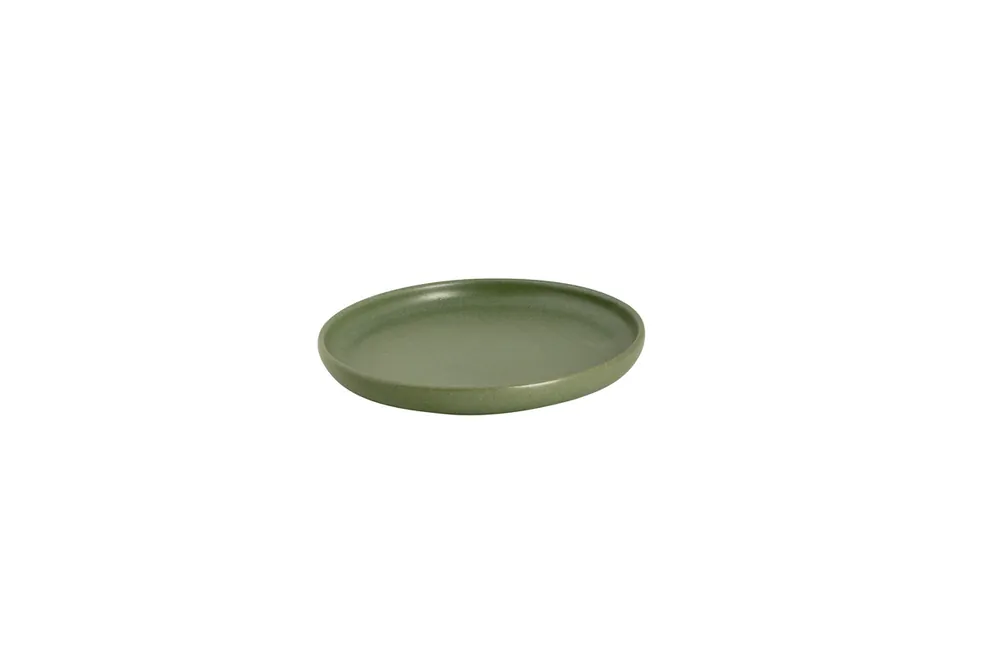 Populair Bord Sandy Loam 17 cm Groen Stoneware