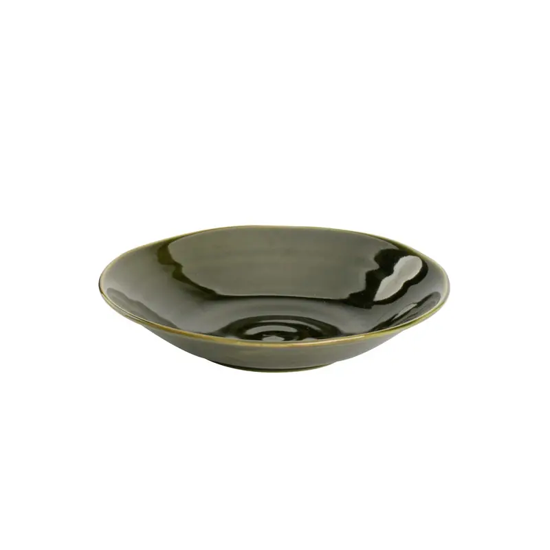 Bord diep Midori 22 cm Groen Porselein Finale Uitverkoop