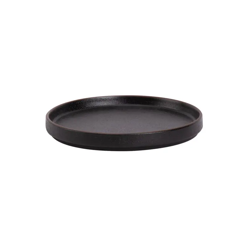 Veilige Betaling Bord Cafe Noir 21 cm Zwart Porselein