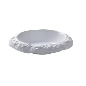 Bord Diep Calcaire 21.5 cm Wit Porselein Op = Op