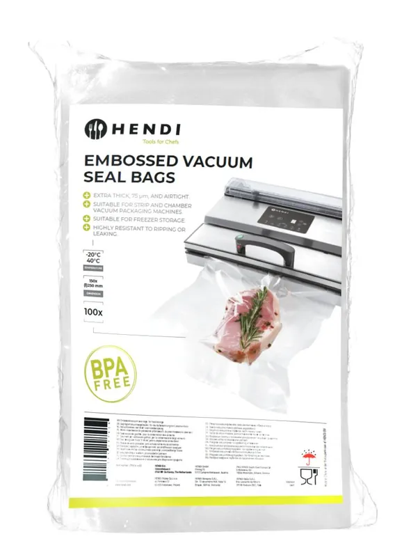 Vacuümverpakkingszakken met reliëf - 100 st. - 150x250mm Koop Vandaag
