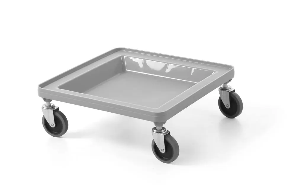 Onderstel voor universele rekken van 500×500 mm - AmerBox - Lichtgrijs - 500x500x(H)180mm Favoriet