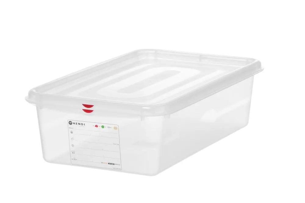 GN 1/1 container - polypropyleen - GN 1/1 - 21L - Transparant - 530x325x(H)150mm Rechtstreeks Van De Fabrikant