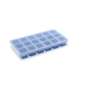 Rechtstreeks Van De Fabrikant IJsblokjesvorm met deksel - BarUp - Blauw - 217x114x(H)30mm