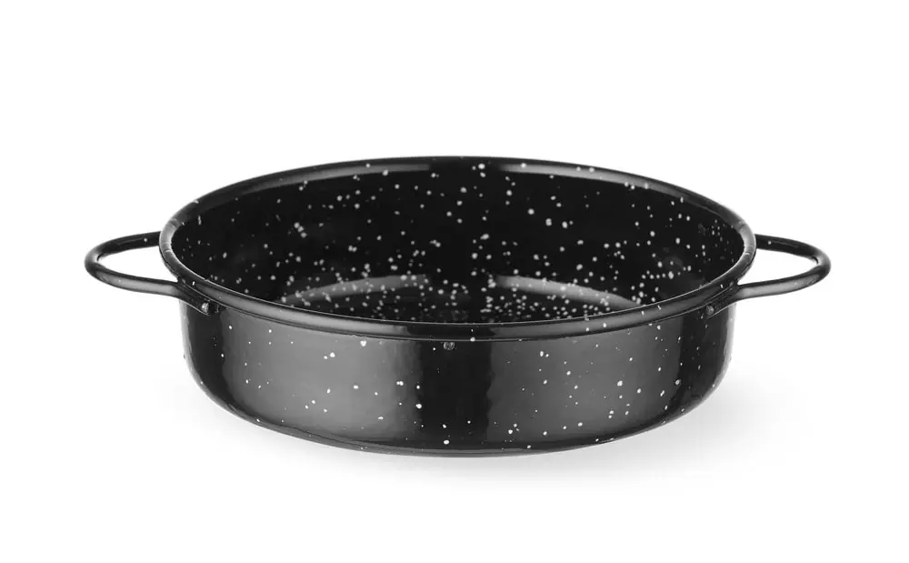 Exclusieve Aanbieding Braadpan "fuente" - geëmailleerd - Zwart - Ø160x(H)45mm