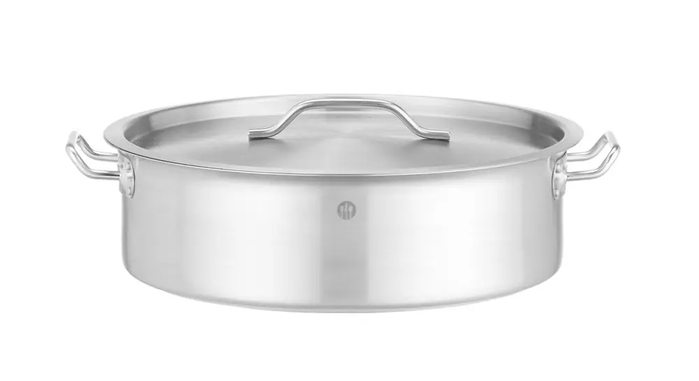 Nu Kopen Laag kookpan - met deksel - 10,8L - Ø360x(H)139mm