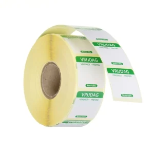 Voedselveiligheidsstickers - multifunctioneel - eenvoudig verwijderbaar - Vrijdag - Groen - 1000 st. - 25x25mm NL,FR,DE Favoriet