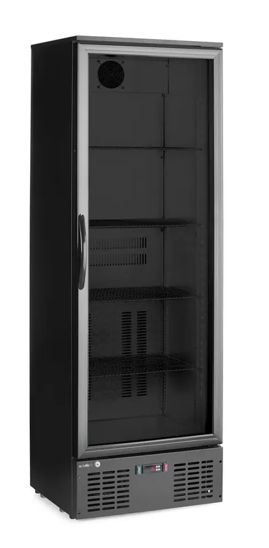 Uitverkoop Backbar koelkast met enkele deur - 243L - Zwart - 220-240V/195W - 600x530x(H)1820mm