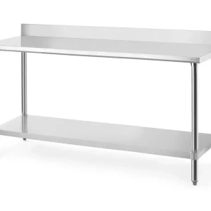 Tijdelijk Beschikbaar Werktafel met spatrand - 1200x600x(H)950mm