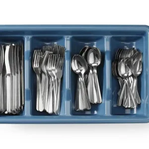 Bestekset met bestekbak - Blauw - 525x300x(H)95mm - Rechthoekig Koop Online
