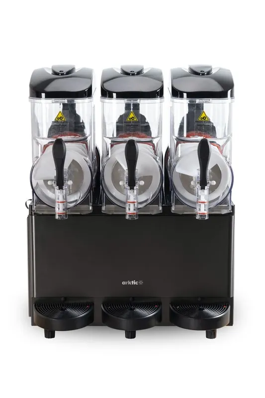 Slushmachine 3x12 L - 36L - Zwart - 220-240V/1080W - 610x490x(H)775mm Bestseller