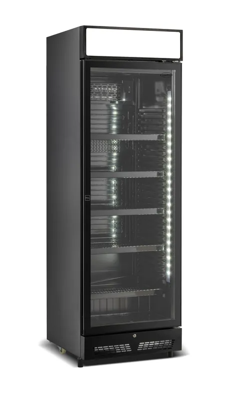 Flessenkoelkast - 400L - Lichtbak - Zwart Koopje