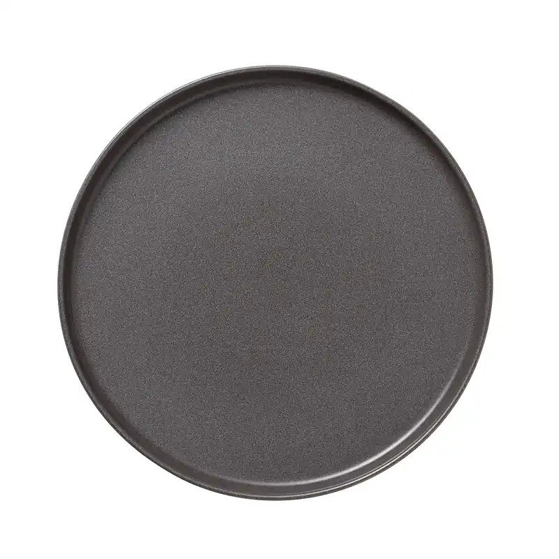 Alleen Vandaag Bordenset ROCKZZERO, plat, Ø 33 cm, steengrijs, Set van 4 stuks, steengoed
