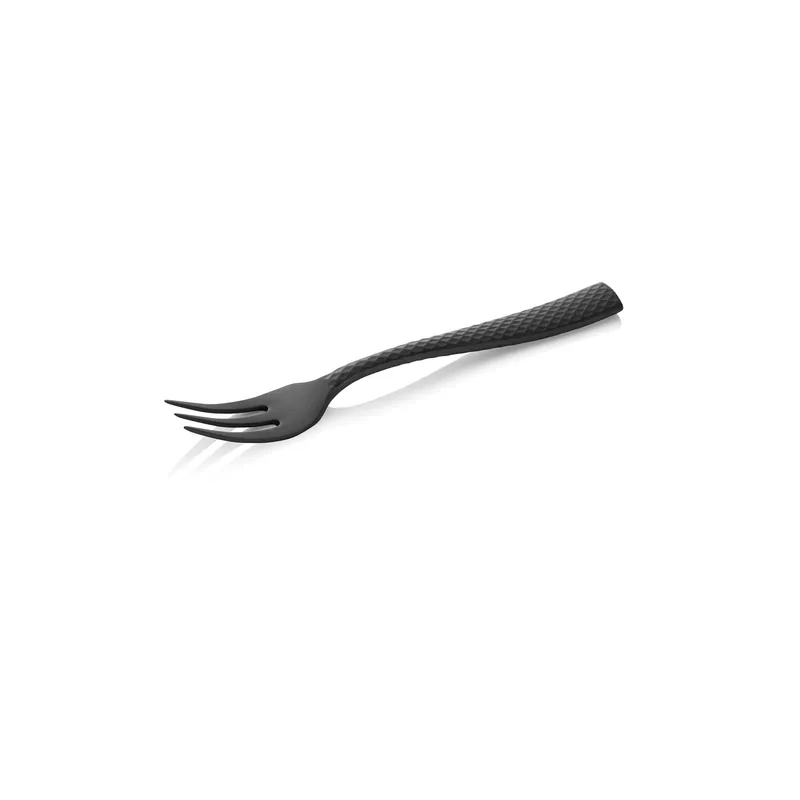 Speciale Aanbieding Taartvorkenset ONYX SHADOW, 14,5 cm, gestructureerd oppervlak, PVD-coating zwart, set van 12 stuks, chroom-nikkelstaal 18/10
