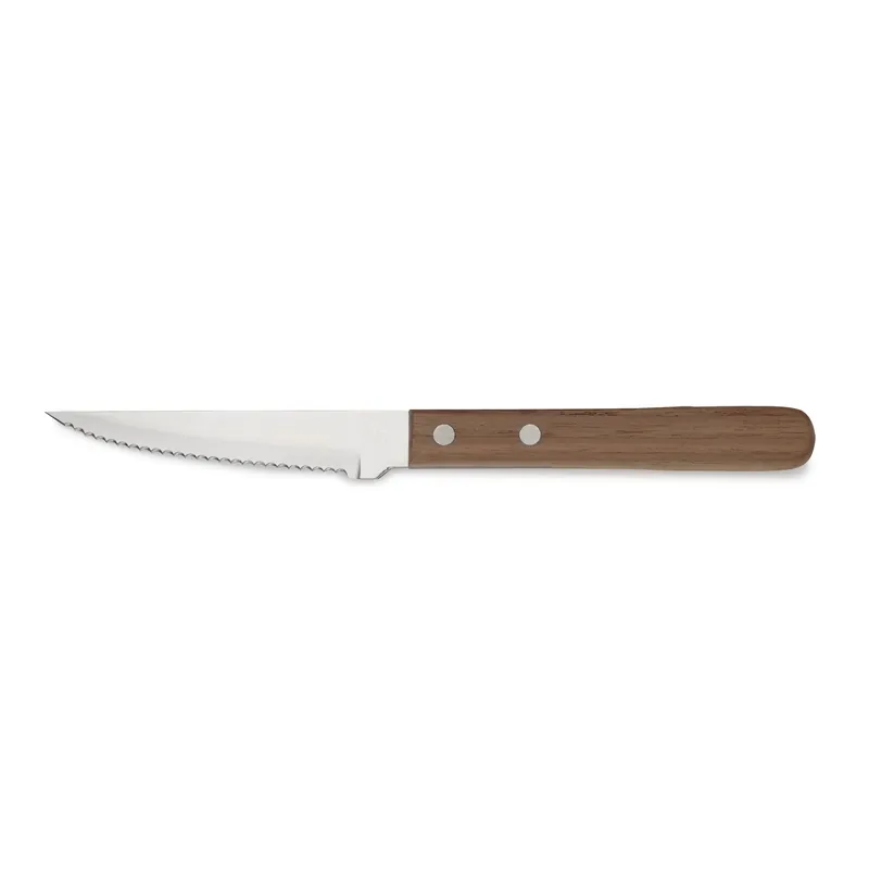Steakmessen set, met walnotenhouten handvat, 21 cm, set van 6 stuks, hout, roestvrij staal 13/0 Bestseller
