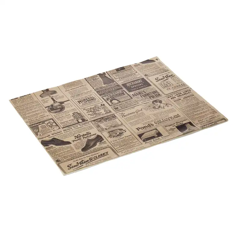 Weekendaanbieding Burgerspapier Times Brown Set WRAP & GO, 28 x 34 cm, Set van 1000 stuks, vetpapier
