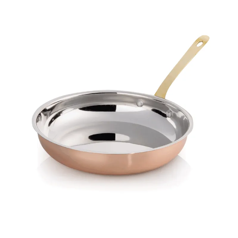 Flambépan STEEL & STYLE AMBER, Ø 23,5 cm, 1,1 ltr., koper, messing, chroom-nikkelstaal Shop Nu