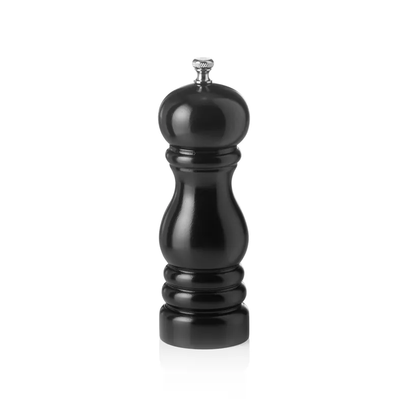 Zoutmolen met keramisch maalwerk CLASSIC MILL, hoogte 15 cm, zwart glanzend, hout Veilige Betaling