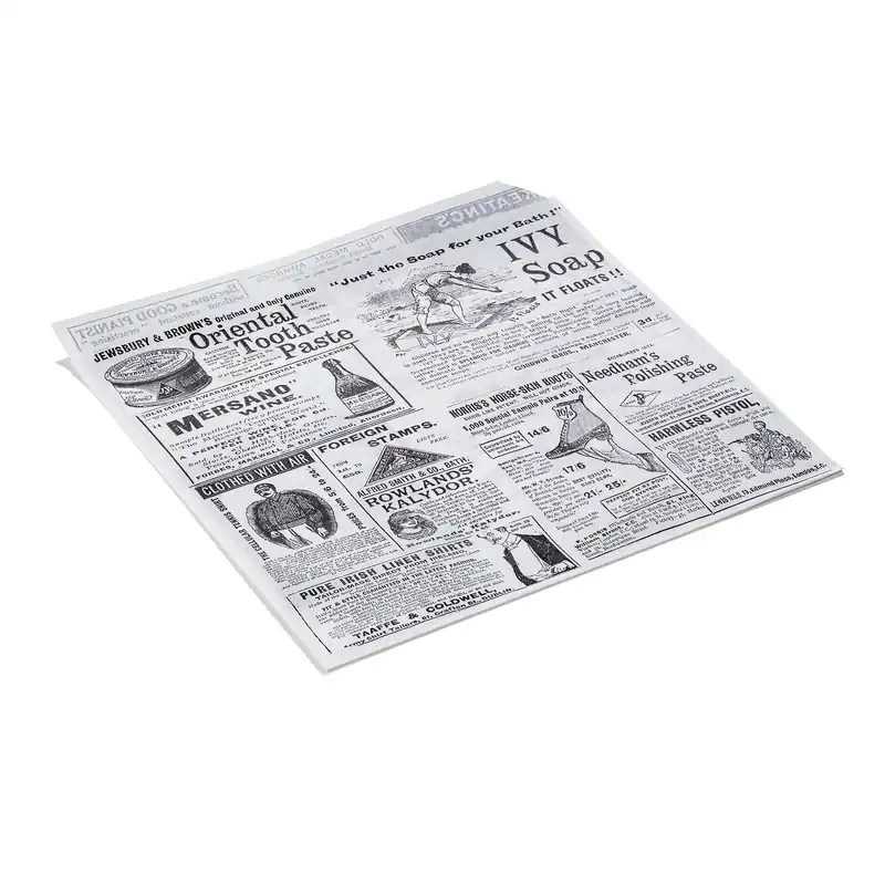 Actieprijs Afhaalzak Times White Set WRAP & GO, 17 x 18 cm, Set van 500 stuks, aan beide zijden geopend, bakpapier