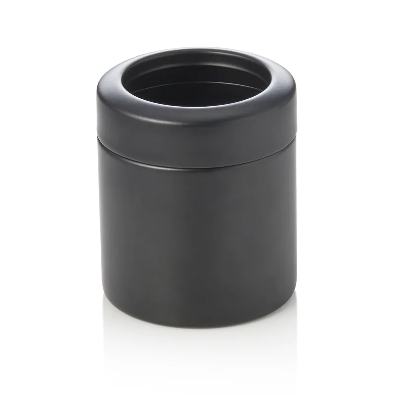 Direct Verzonden tafelrestjesbak, 700 ml, Ø 10 cm, zwart gepoedercoat, chroom-nikkelstaal 18/10