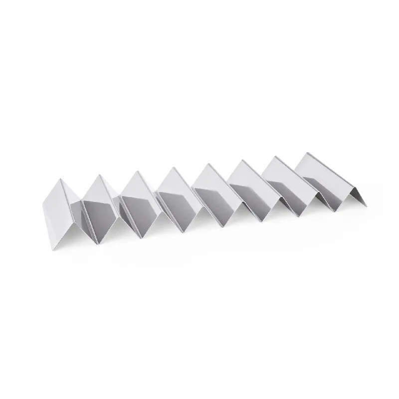 Laatste Kans Snackpresentator met 7 schappen, 57 x 17 x 4,5 cm, chroom-nikkelstaal