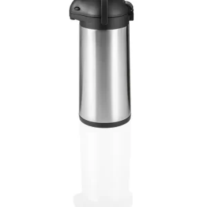 Pump thermoskanne, 5 liter, Ø 16,5 cm, hoogte 43 cm, dubbelwandig, chroom-nikkelstaal Lage Kosten